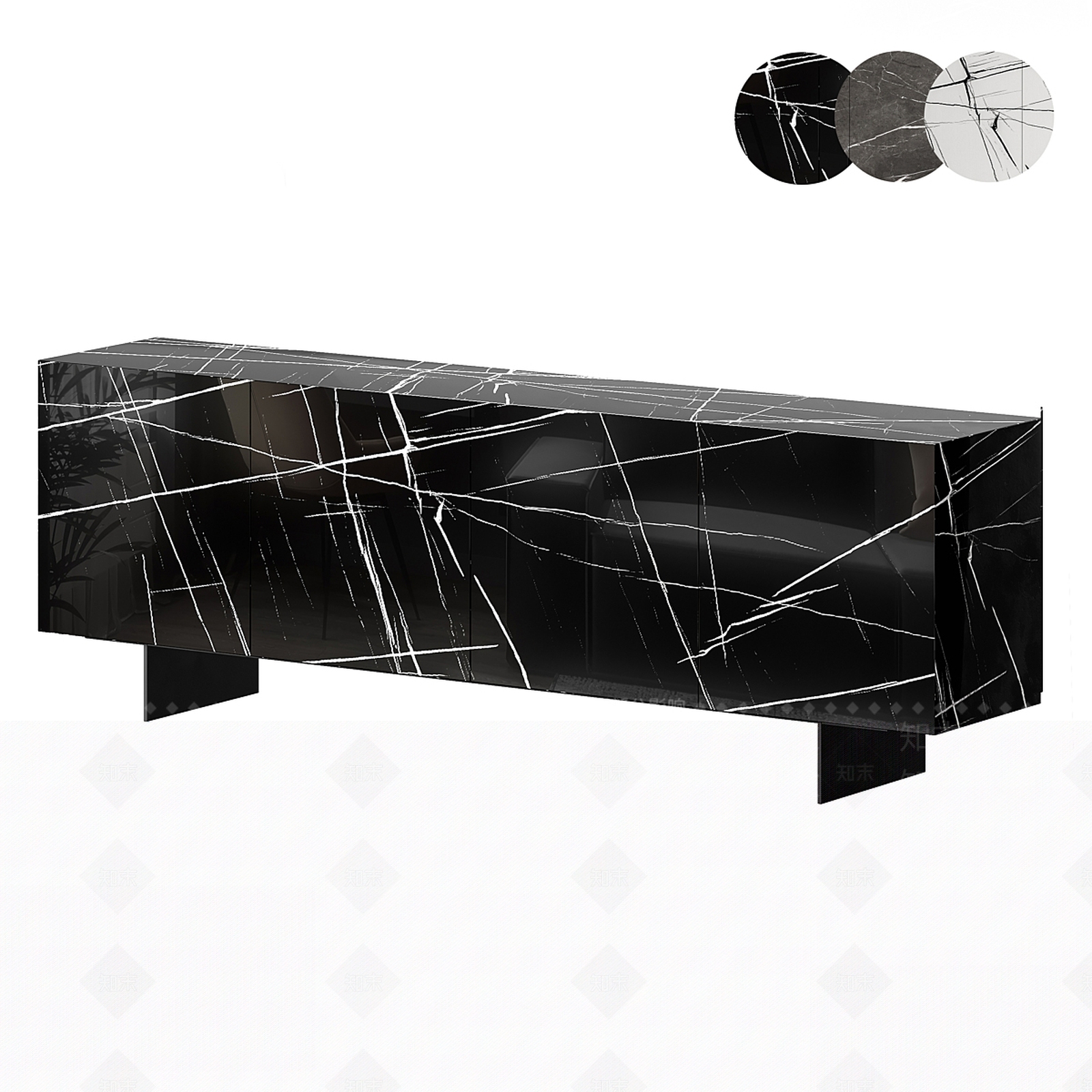 现代轻奢电视柜3D模型下载【ID:1186309482】
