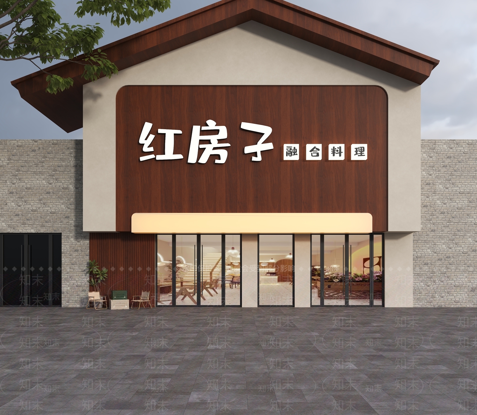 中古门头SU模型下载【ID:1186310439】
