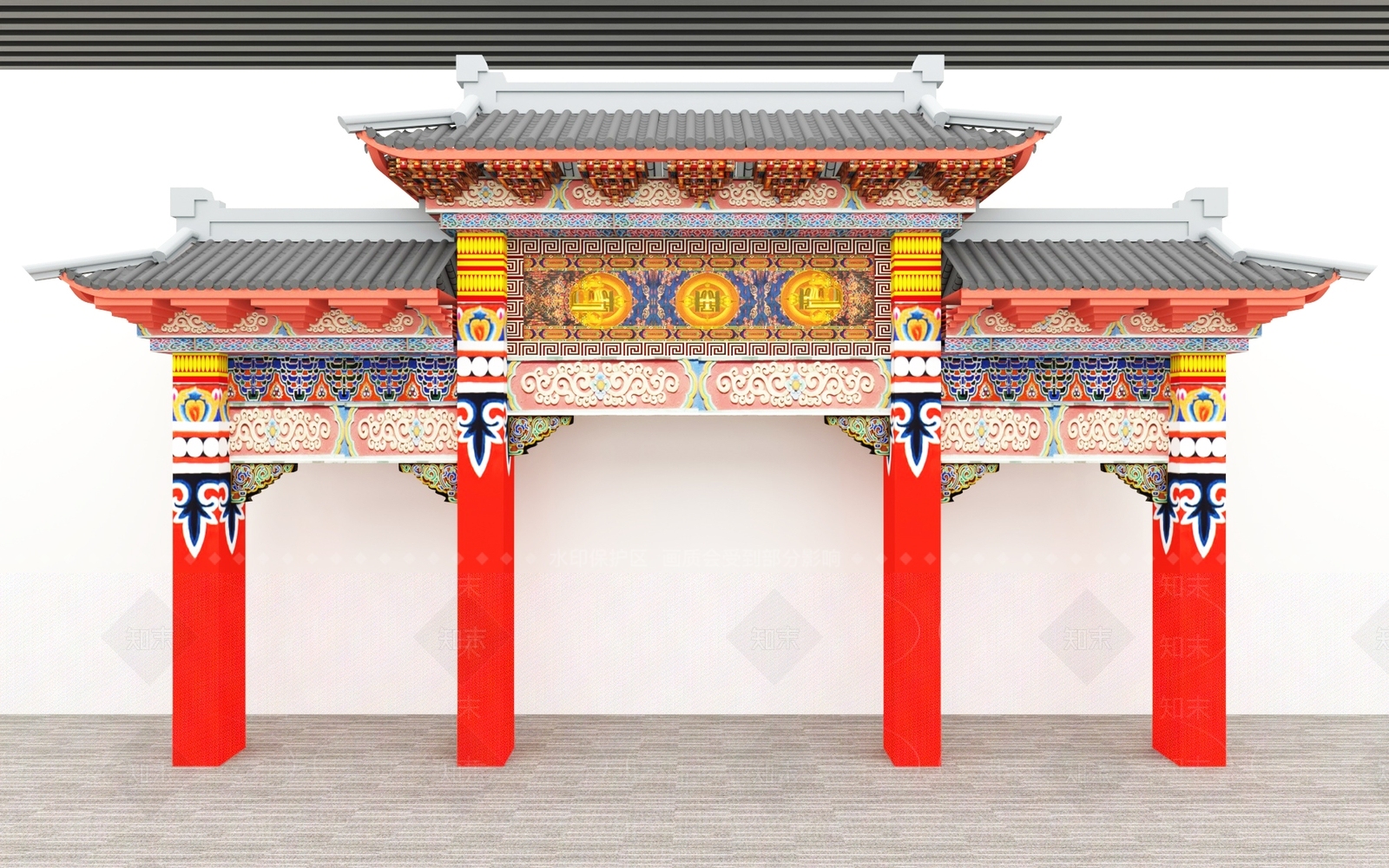 中式其他文体建筑3D模型下载【ID:1186312219】