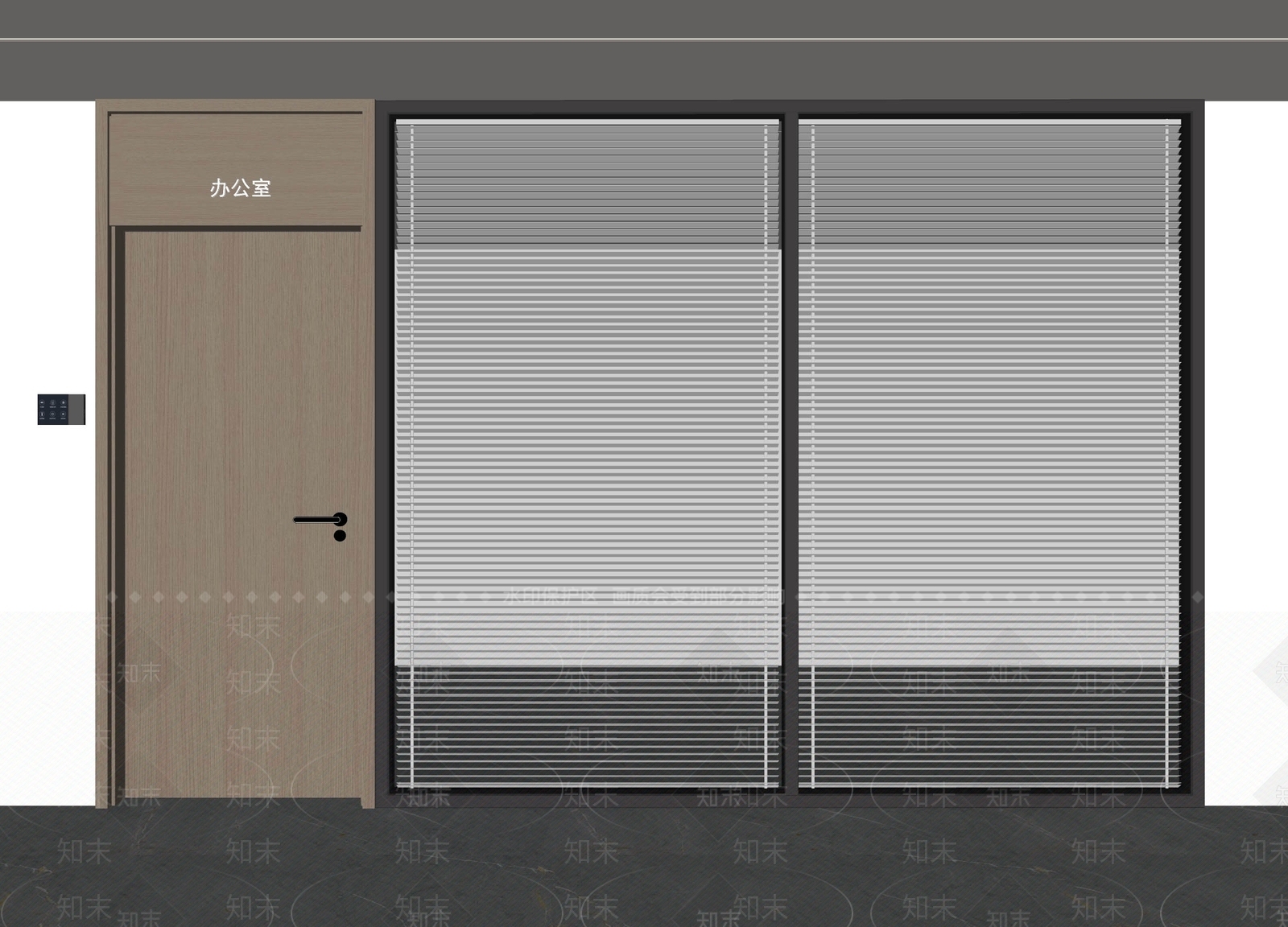 现代简约隔断SU模型下载【ID:1186316640】