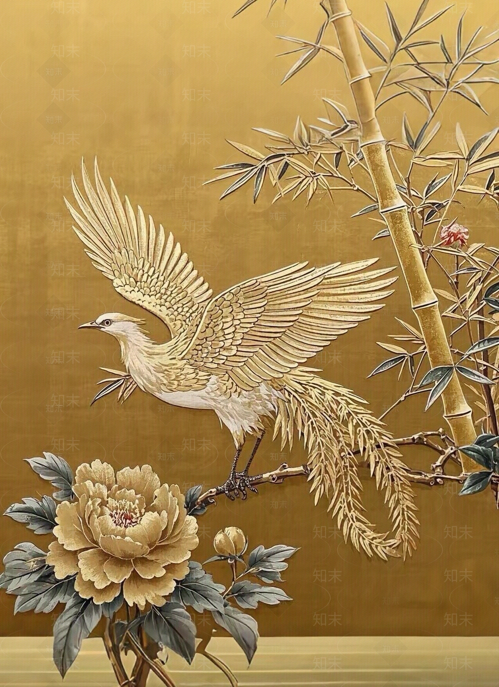 新中式中式挂画贴图下载【ID:1186334599】