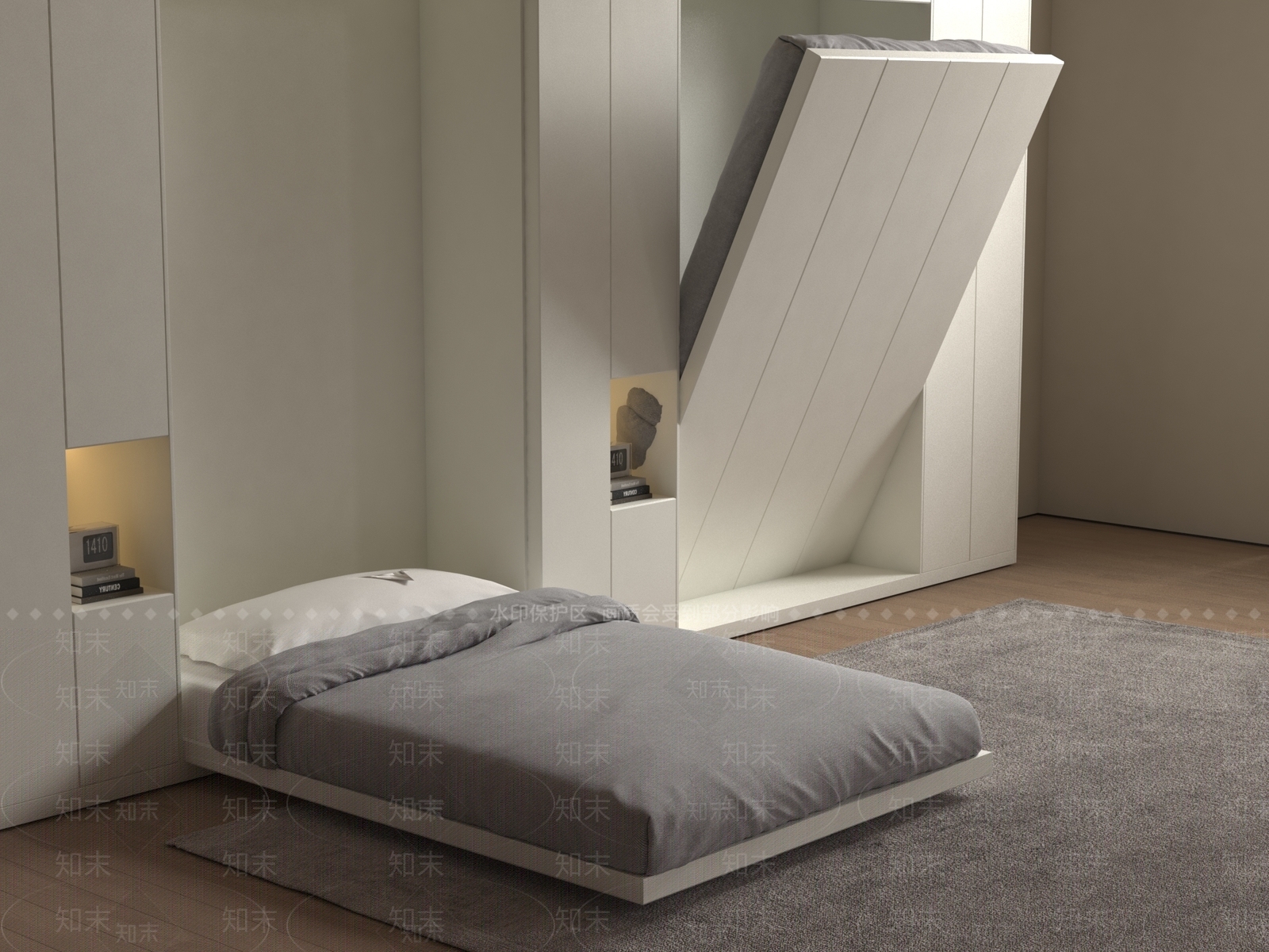 现代其他床3D模型下载【ID:1186338010】
