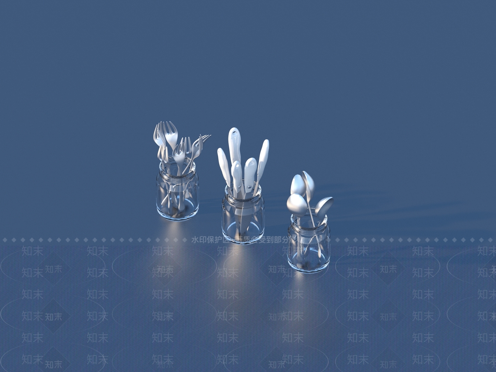 餐具3D模型下载【ID:1186340148】