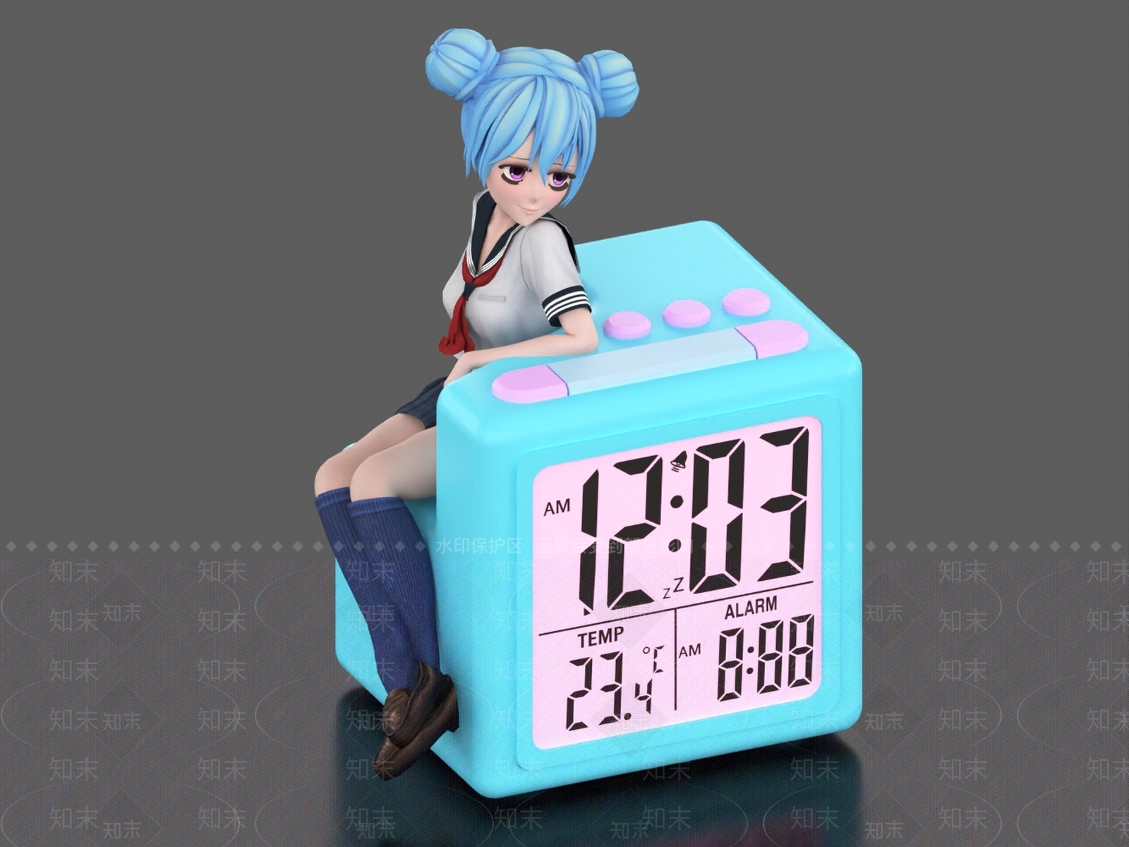 钟表3D模型下载【ID:1186341771】