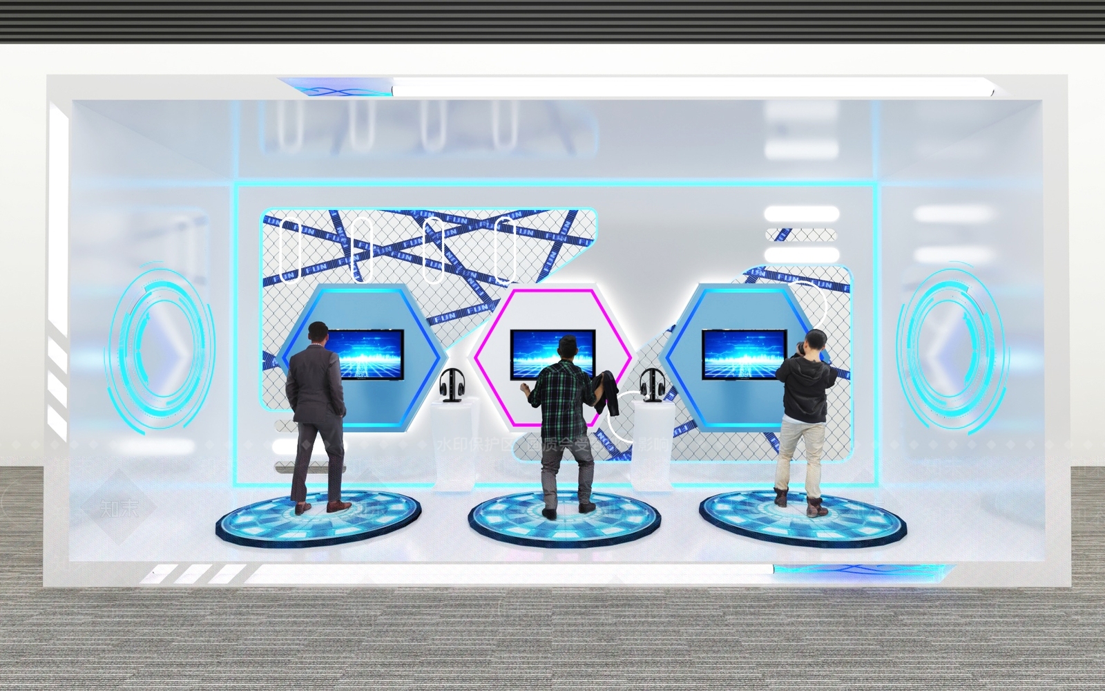 现代舞台SU模型下载【ID:1186345308】
