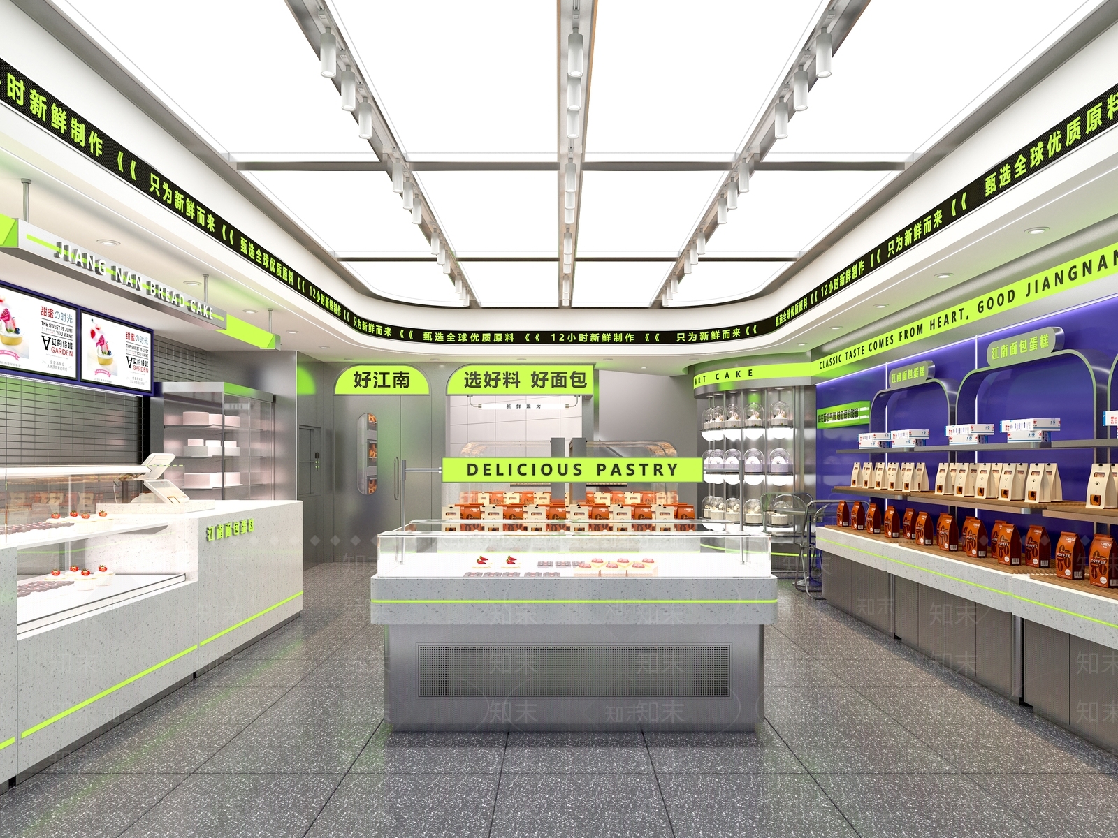 现代面包店3D模型下载【ID:1215027812】