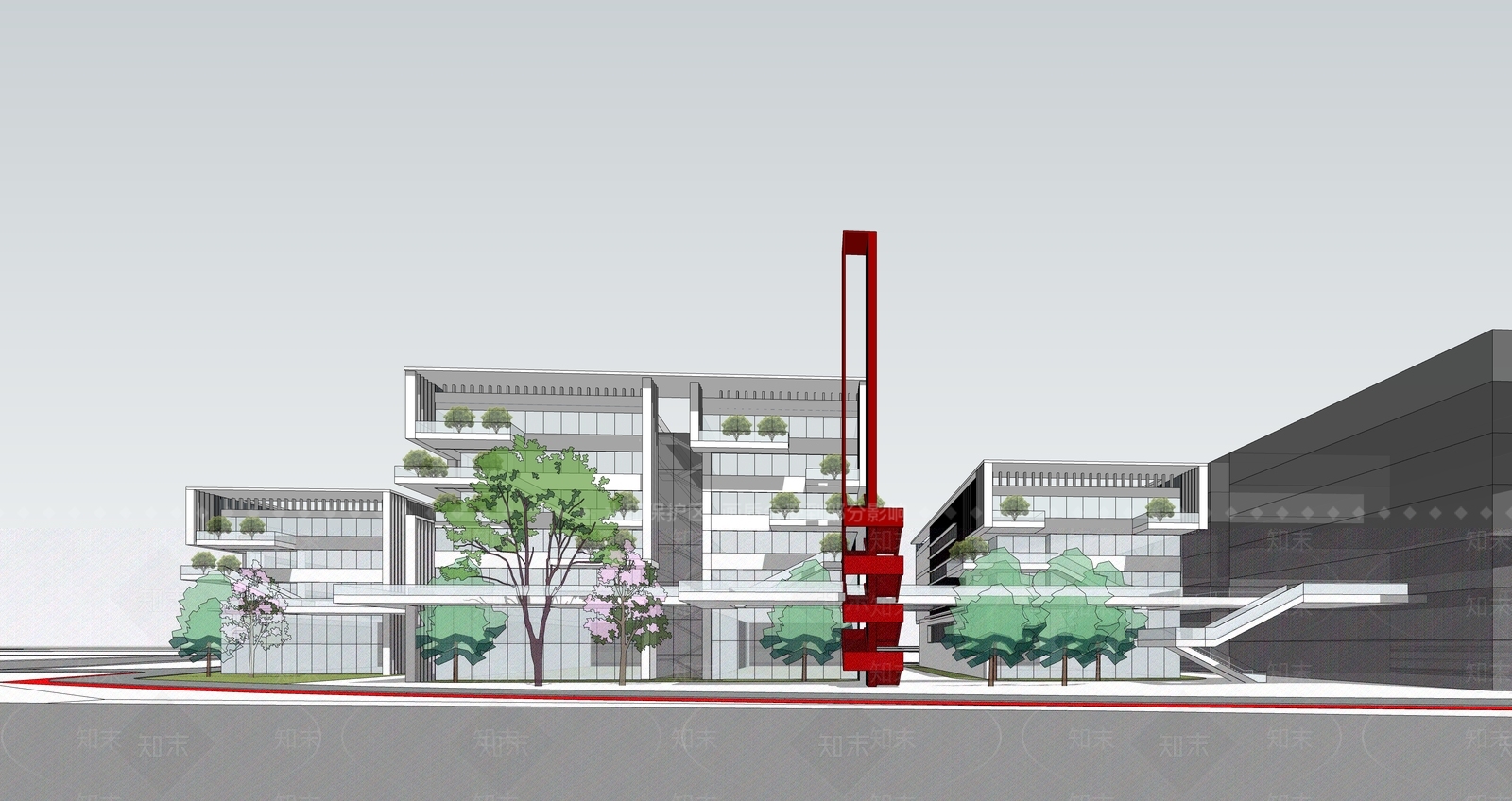 现代简约其他工业建筑SU模型下载【ID:1186352105】