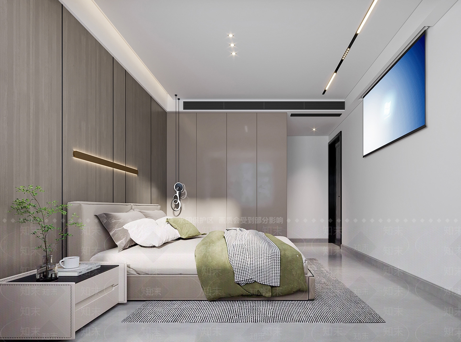 现代简约家居卧室3D模型下载【ID:1186359974】