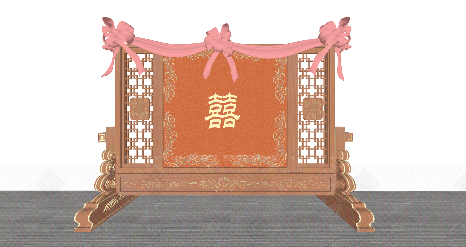 中式屏风SU模型下载【ID:1186361084】