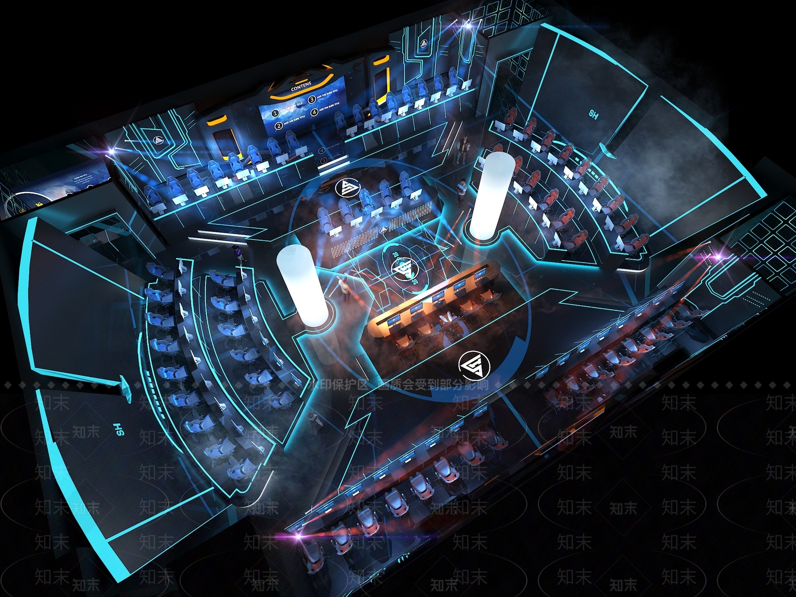 现代网吧网咖3D模型下载【ID:1186373706】