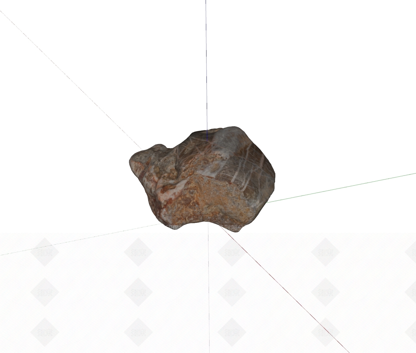 现代石头SU模型下载【ID:1186374194】
