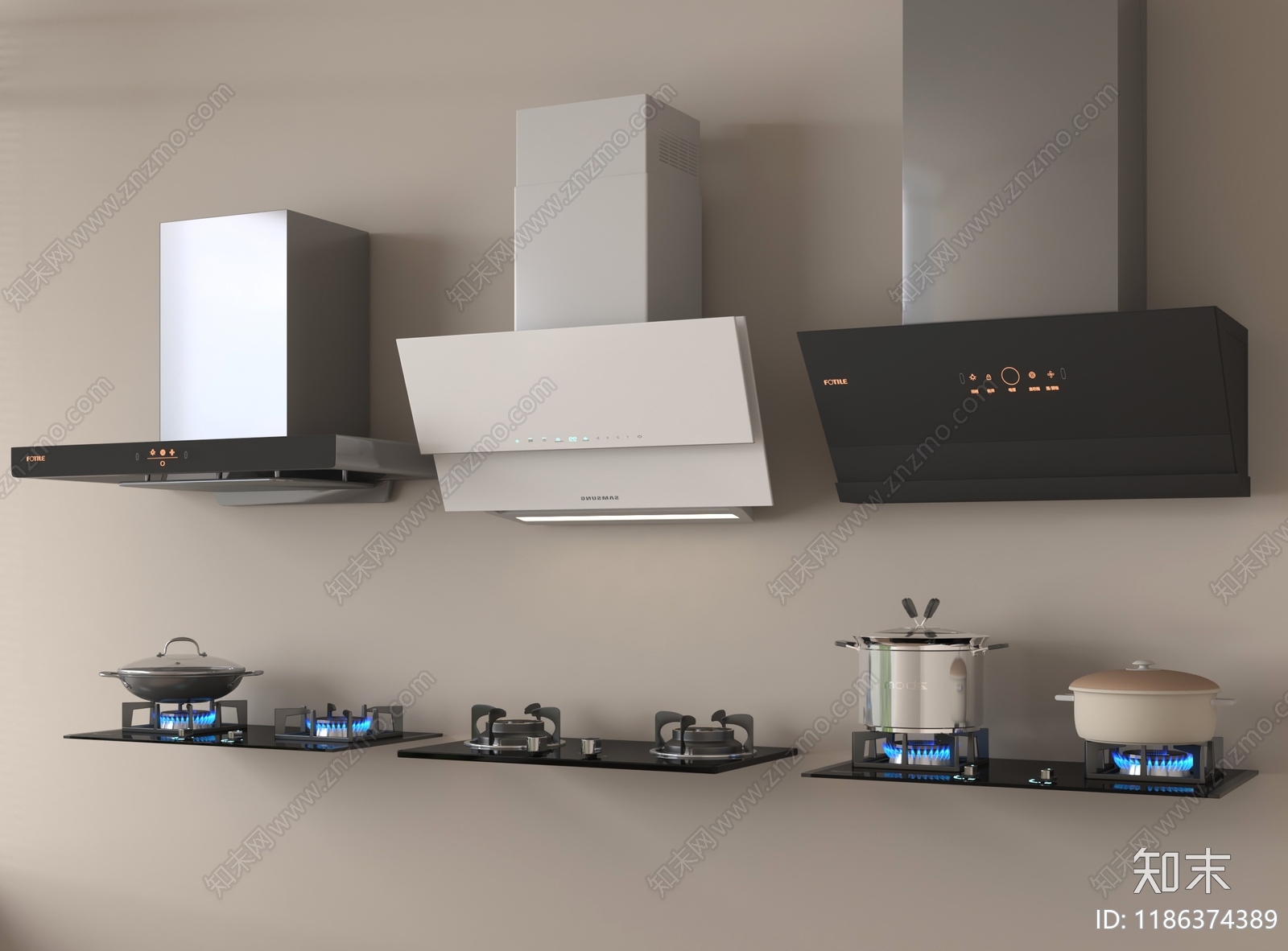 油烟机SU模型下载【ID:1186374389】