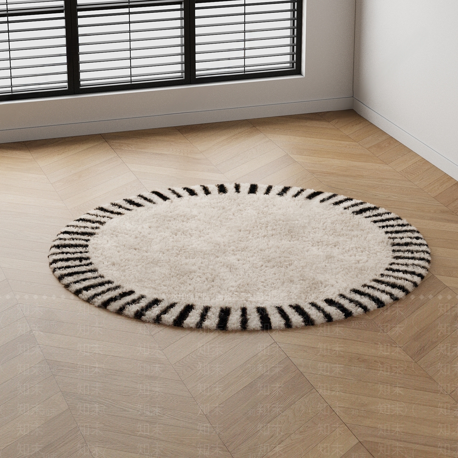 中古圆形地毯SU模型下载【ID:1186375453】