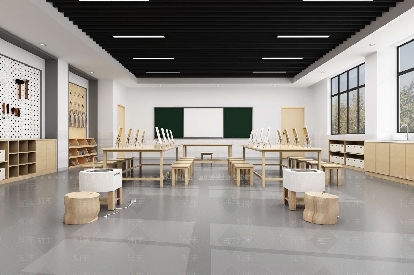 现代图书馆3D模型下载【ID:1215028546】