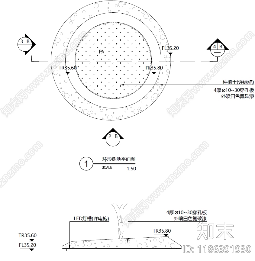 现代其他景观cad施工图下载【ID:1186391930】