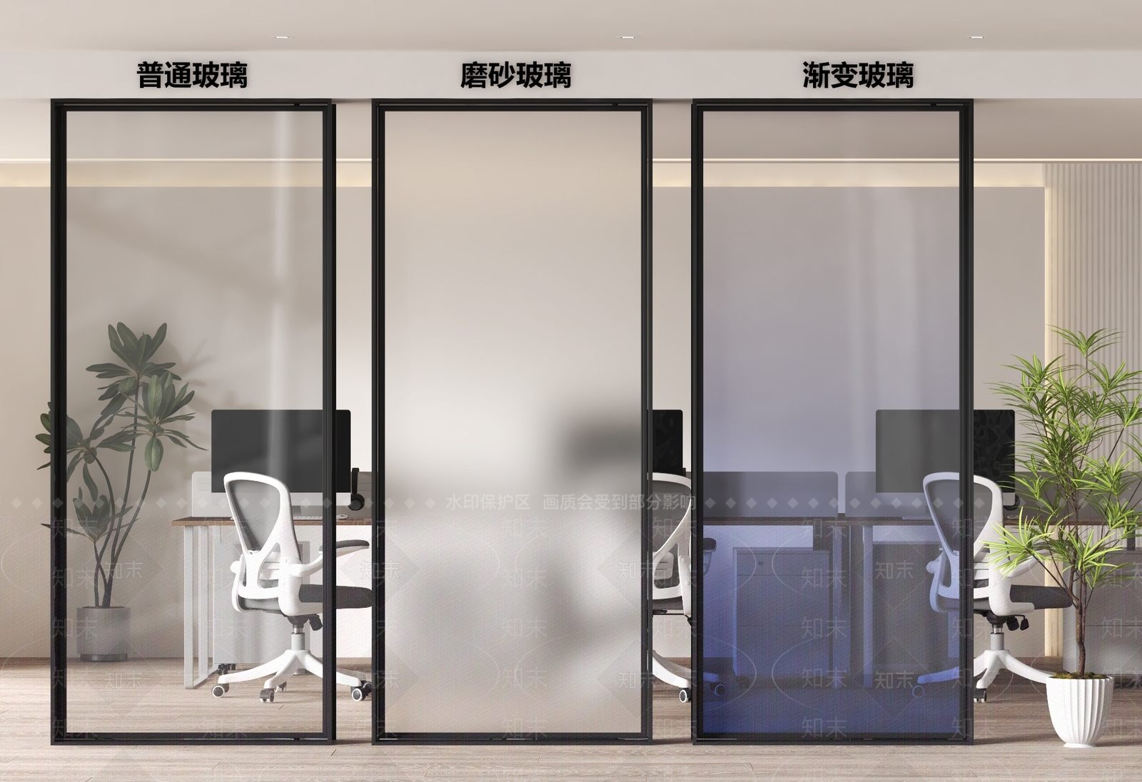 现代隔断SU模型下载【ID:1186392215】