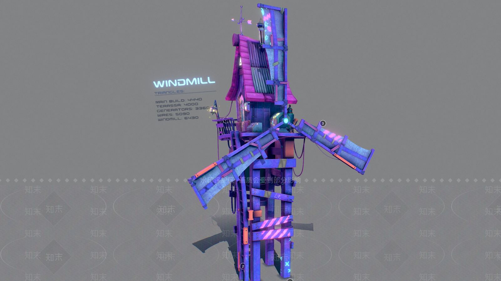 现代艺术风格建筑3D模型下载【ID:1186395639】