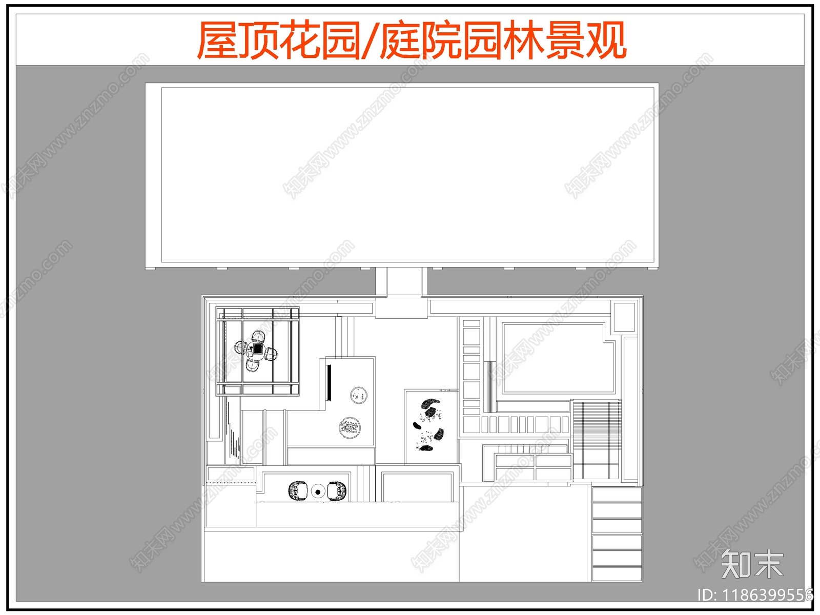 现代庭院施工图下载【ID:1186399556】