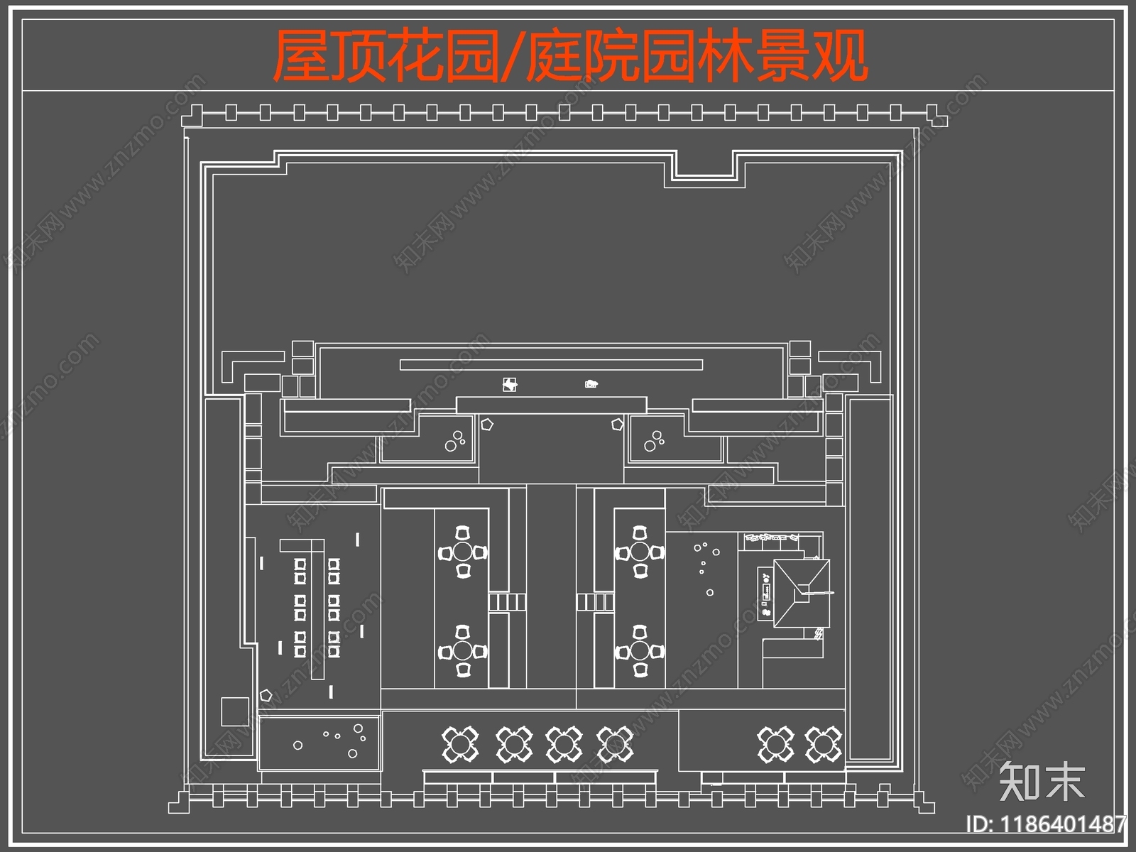 现代庭院施工图下载【ID:1186401487】