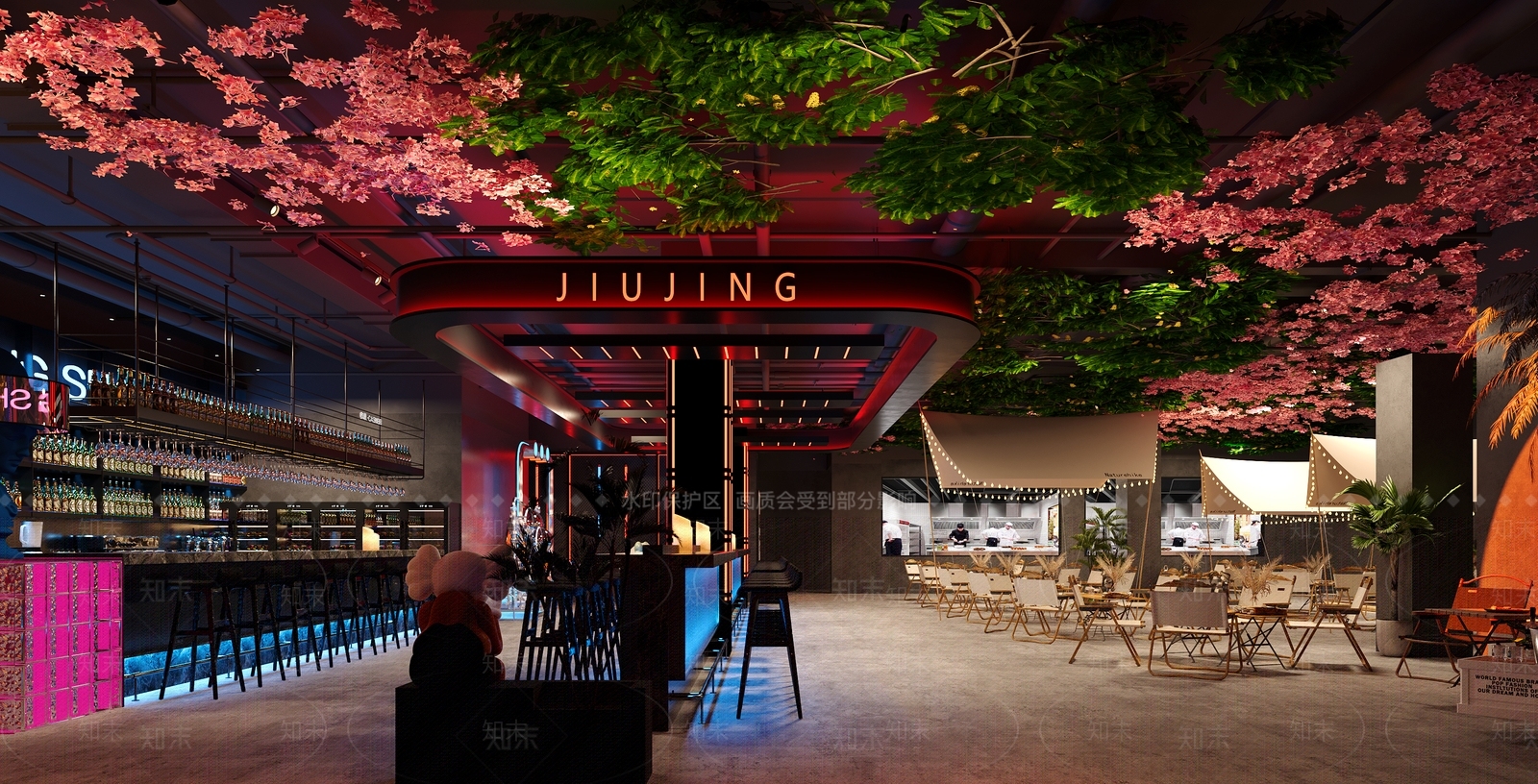 工业现代酒吧3D模型下载【ID:1186432886】
