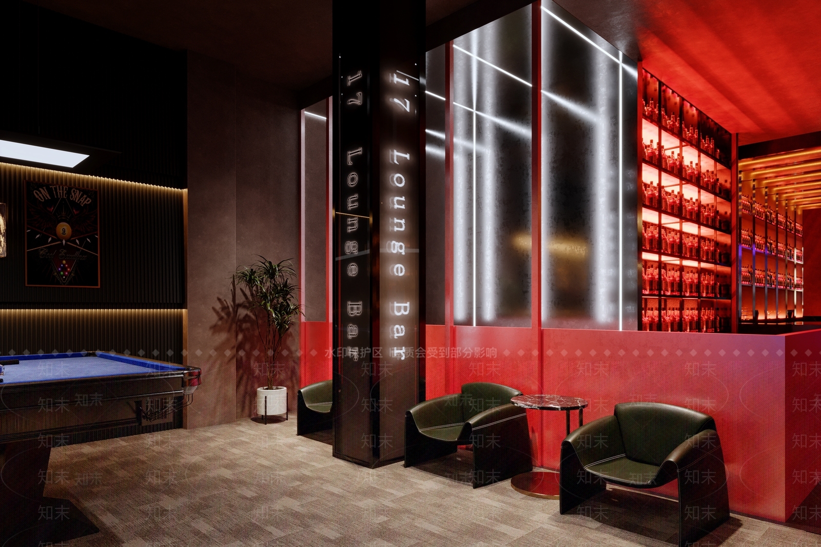 现代酒吧3D模型下载【ID:1186411709】