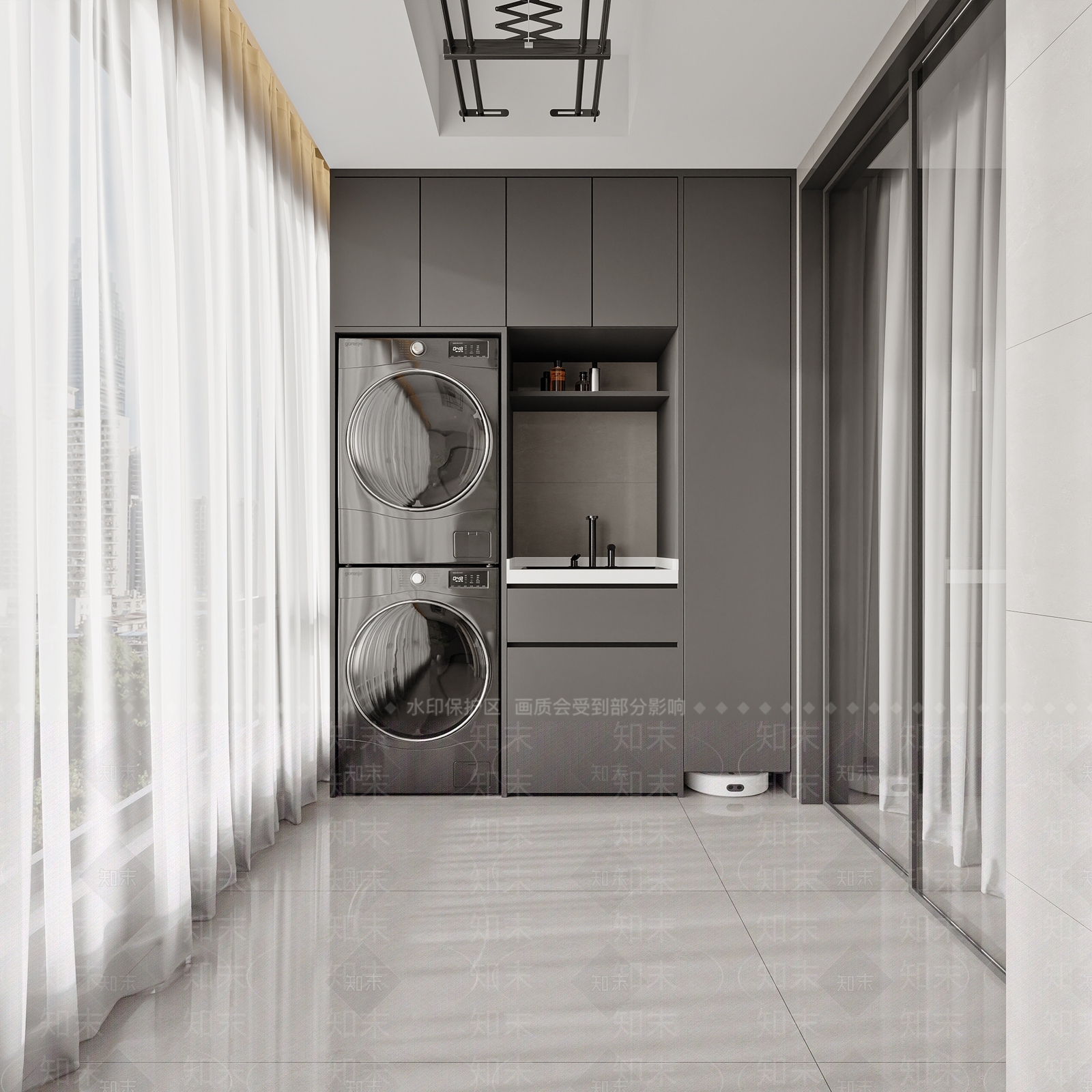 意式轻奢阳台3D模型下载【ID:1186412923】