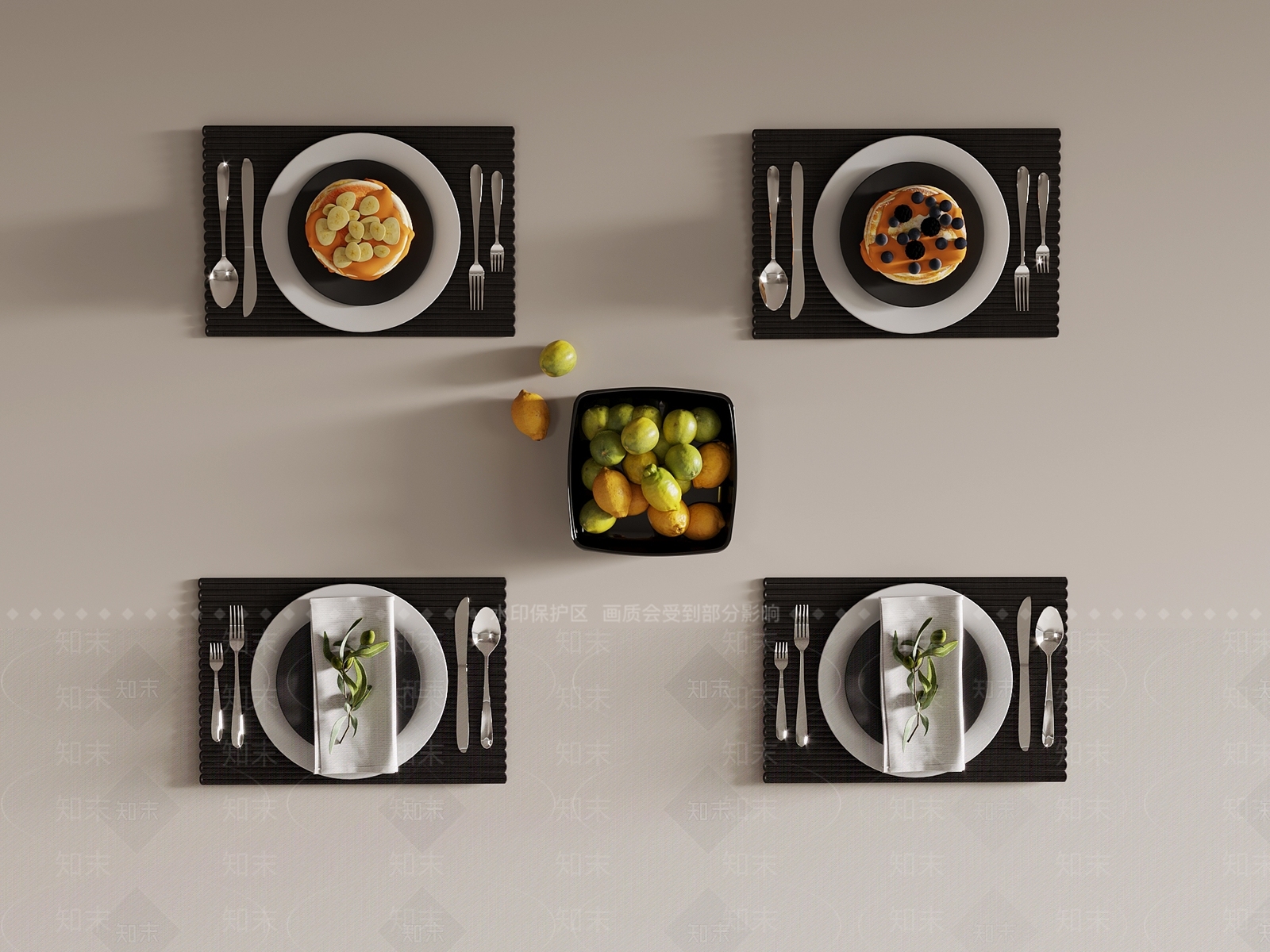 餐具3D模型下载【ID:1186415327】