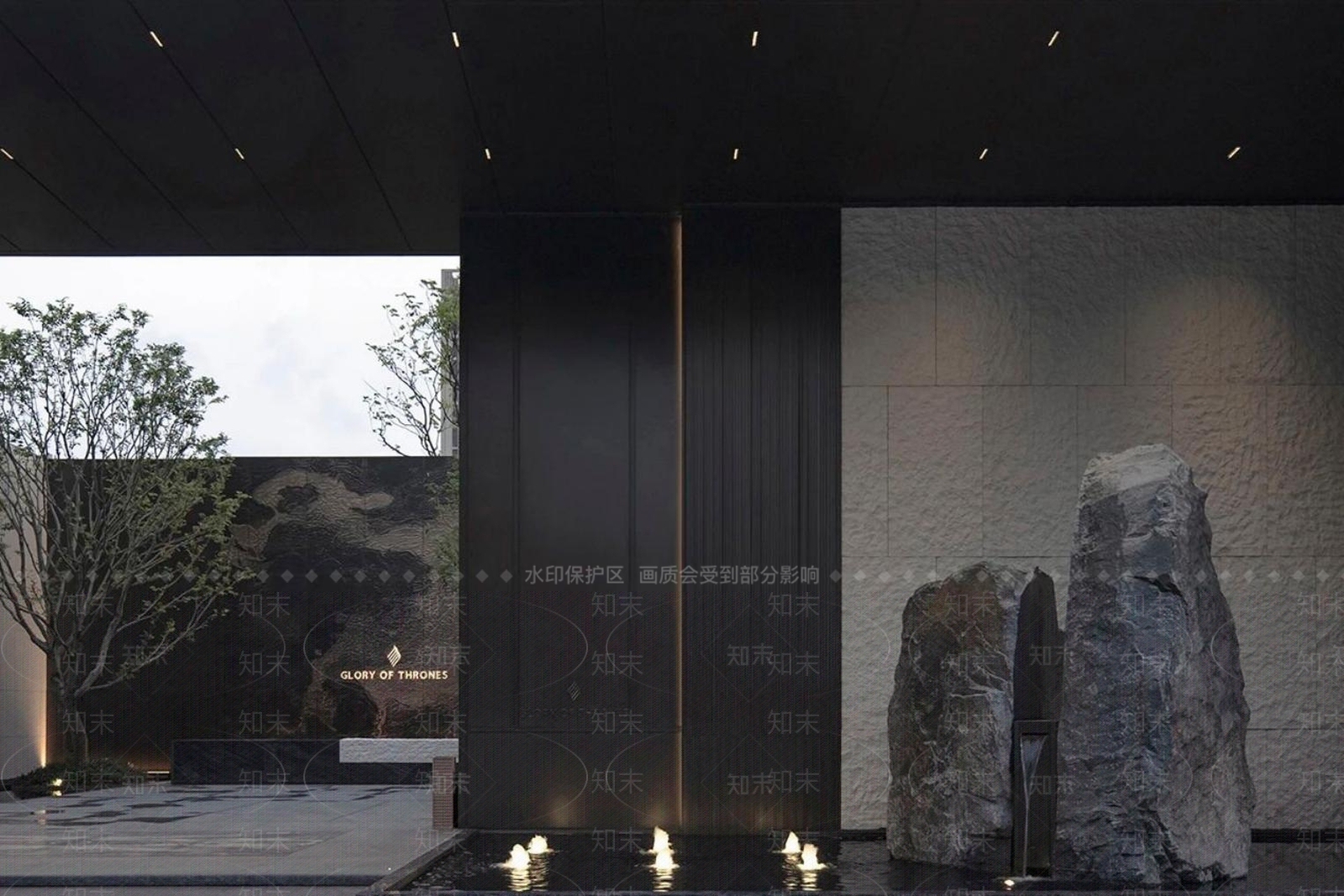 现代轻奢商业景观SU模型下载【ID:1186418844】