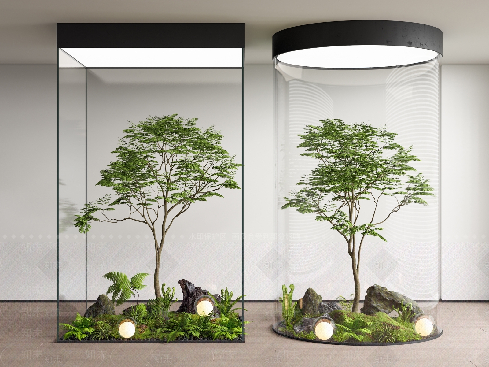 现代室内景观3D模型下载【ID:1186428882】