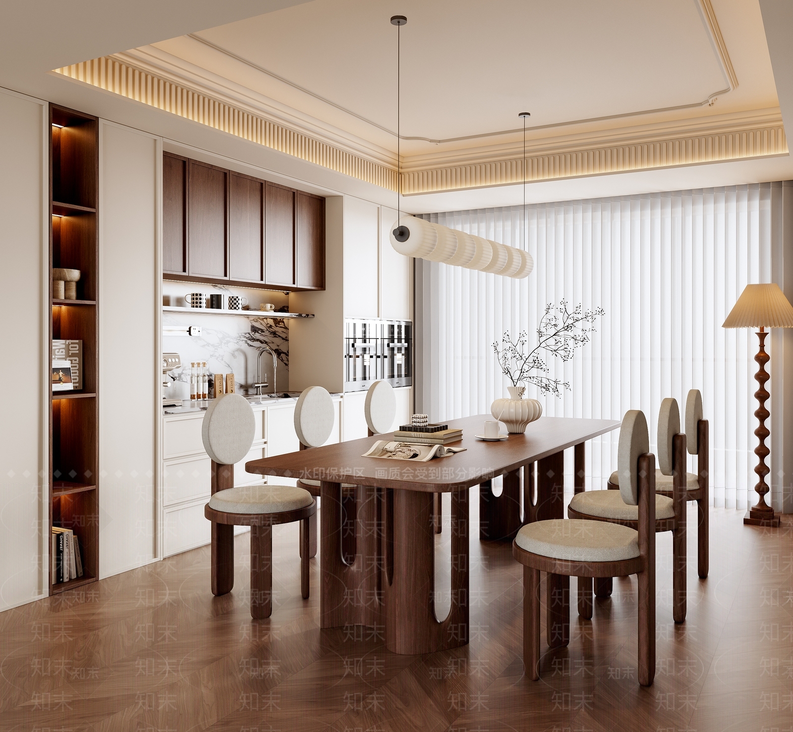 家居餐厅SU模型精品下载_SketchUp模型_知末网