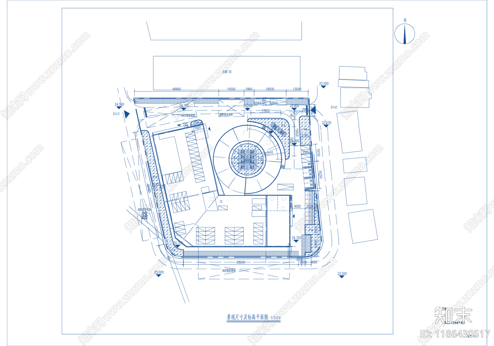现代其他景观cad施工图下载【ID:1186430517】