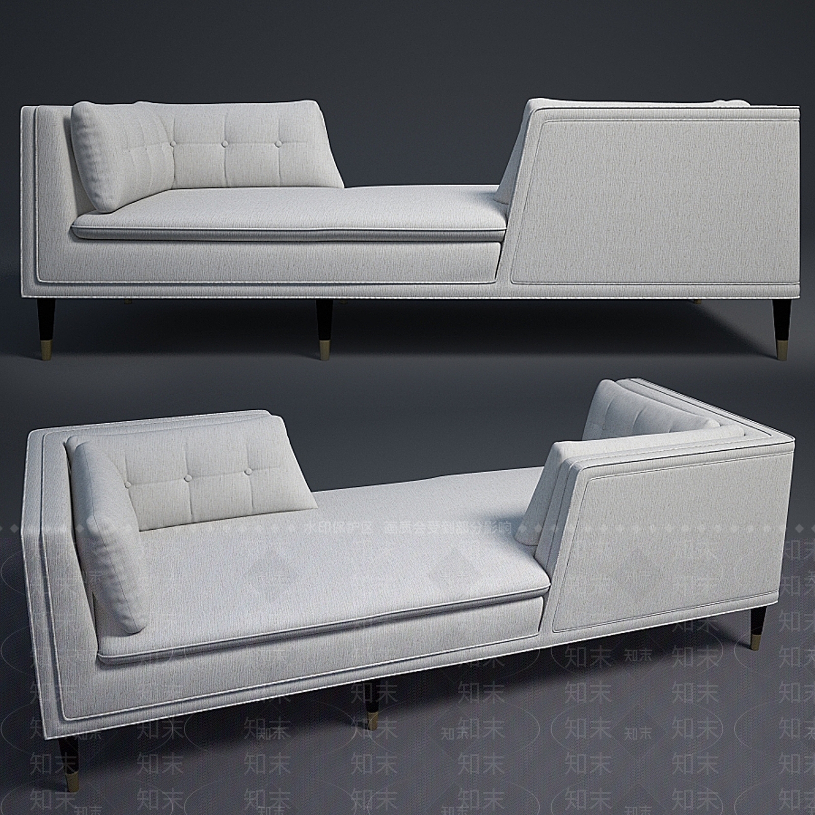 沙发凳3D模型下载【ID:1186431648】
