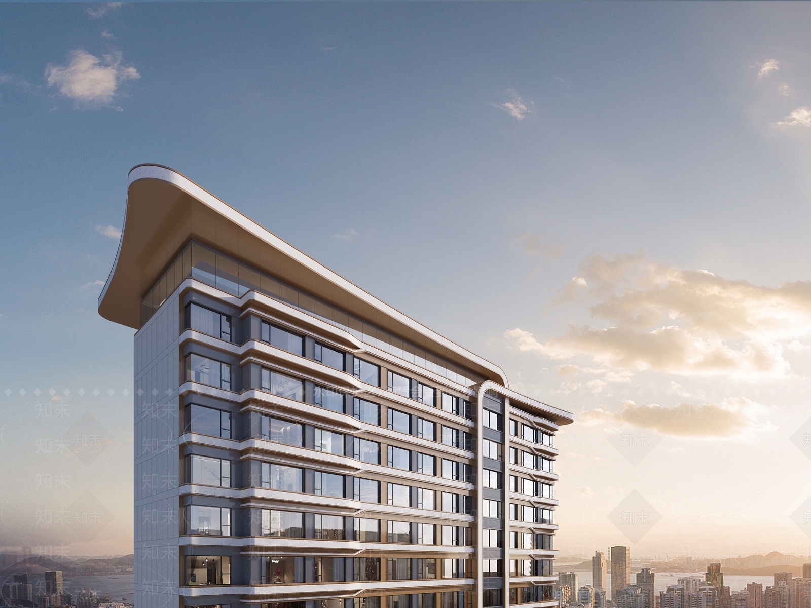 现代轻奢小区建筑SU模型下载【ID:1186433589】