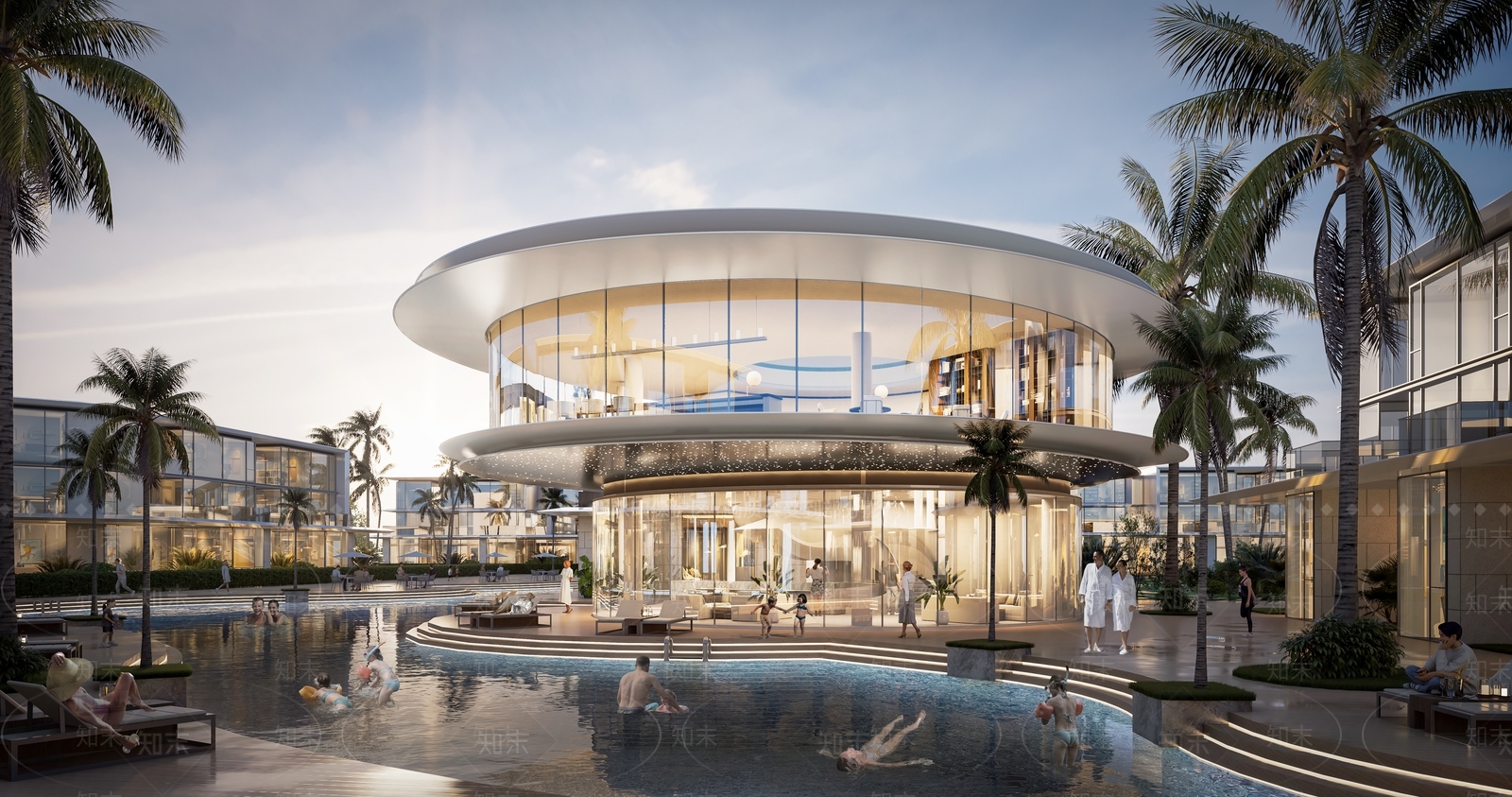 现代轻奢小公建SU模型下载【ID:1186433649】