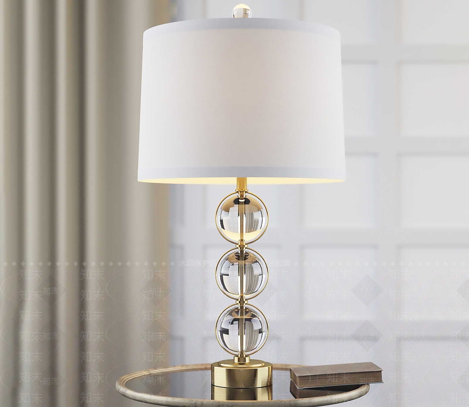 现代简约台灯_纸质台灯_装饰台灯_艺术台灯_床头台灯_卧室台灯3d模型下载 ID:1186435288_【知末网】