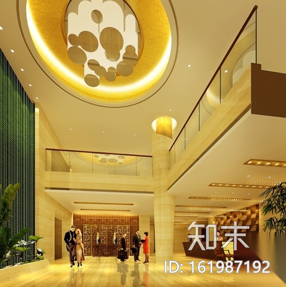 [山东]某酒店设计方案（含效果）cad施工图下载【ID:161987192】