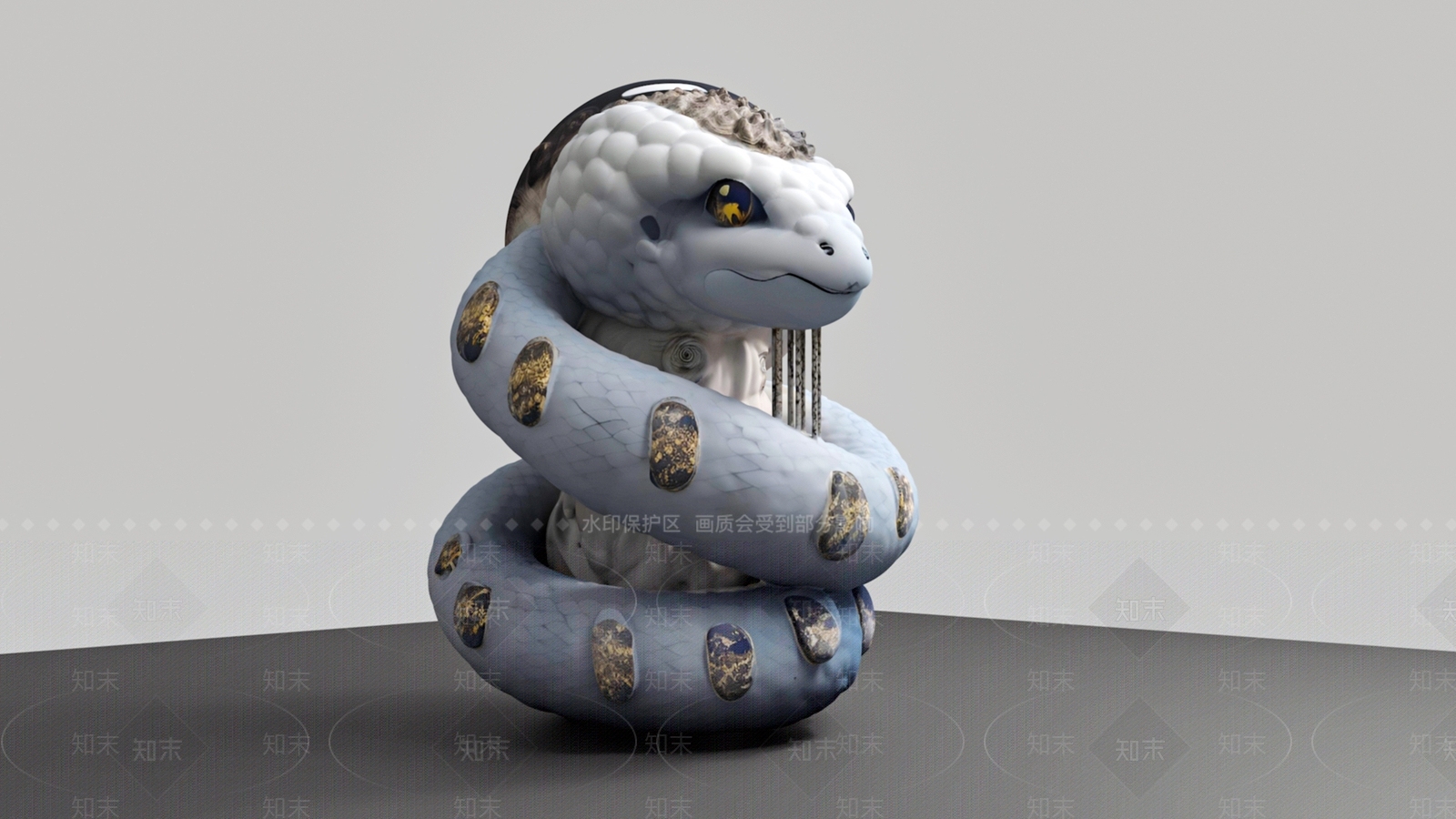 爬行类动物3D模型下载【ID:1186439477】