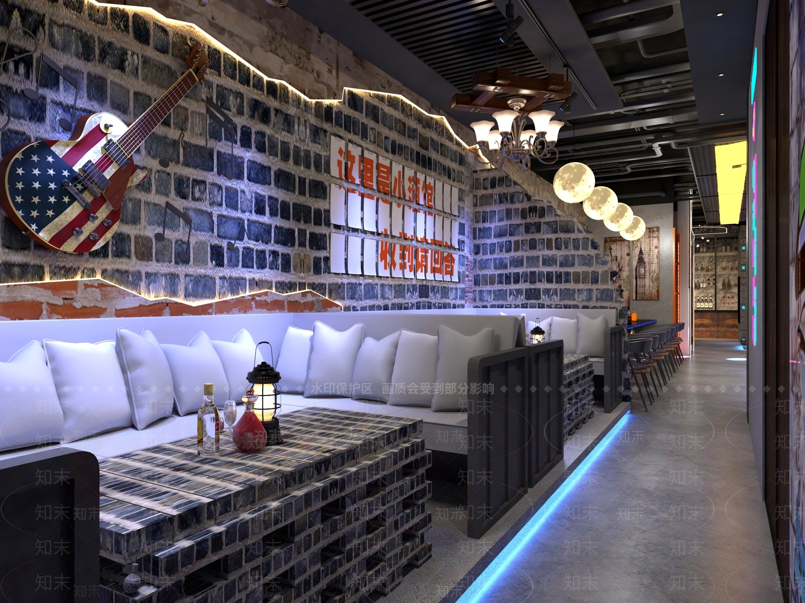 现代酒吧3D模型下载【ID:1186440051】
