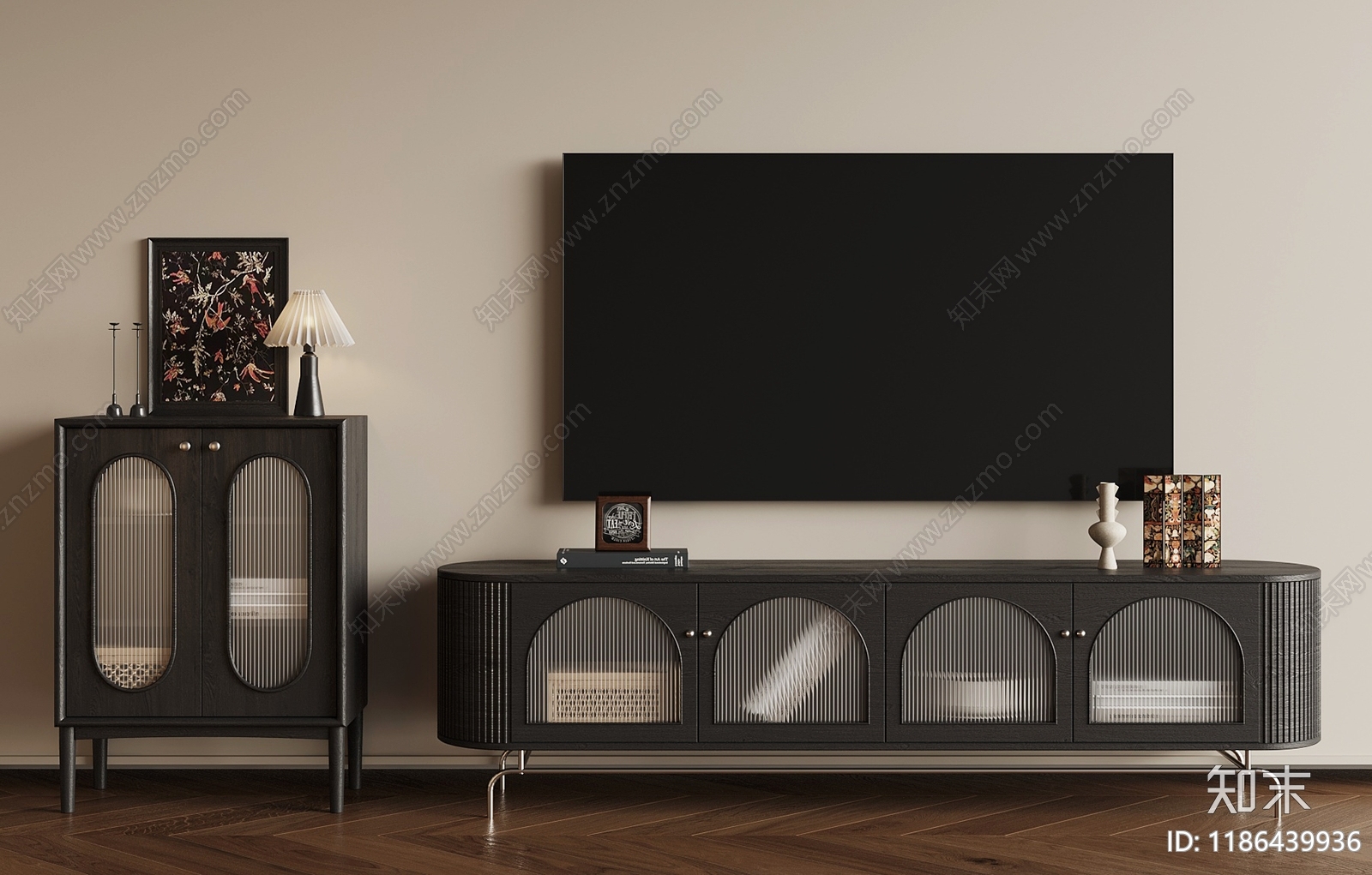 法式电视柜SU模型下载【ID:1186439936】