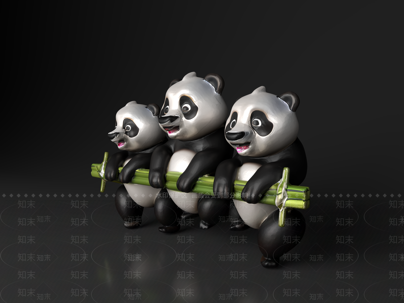 爬行类动物3D模型下载【ID:1186441791】