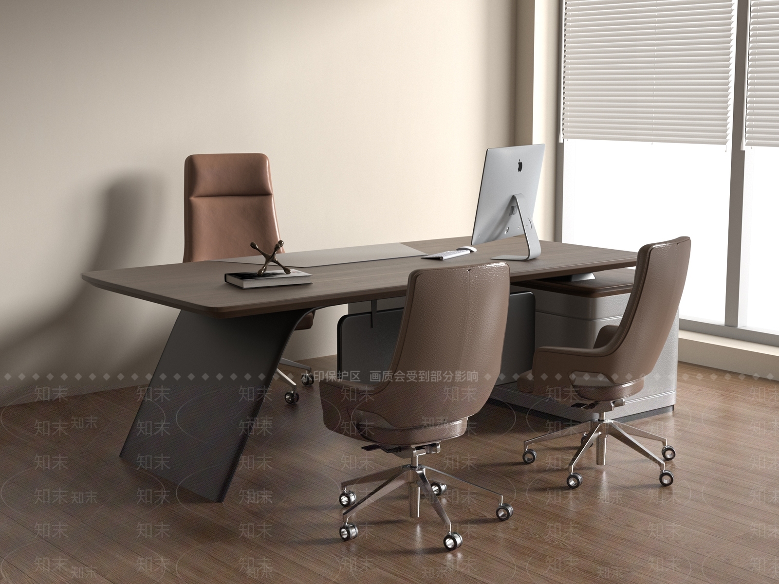现代办公桌椅3D模型下载【ID:1186445838】