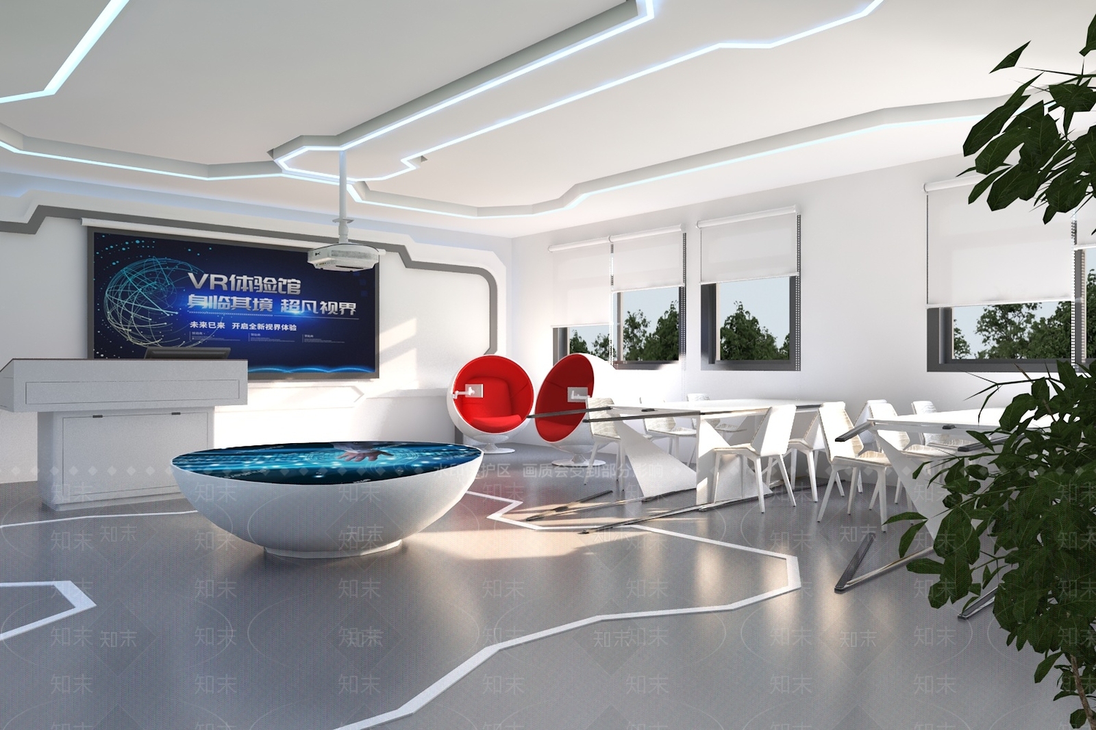 现代教室3D模型下载【ID:1186447109】