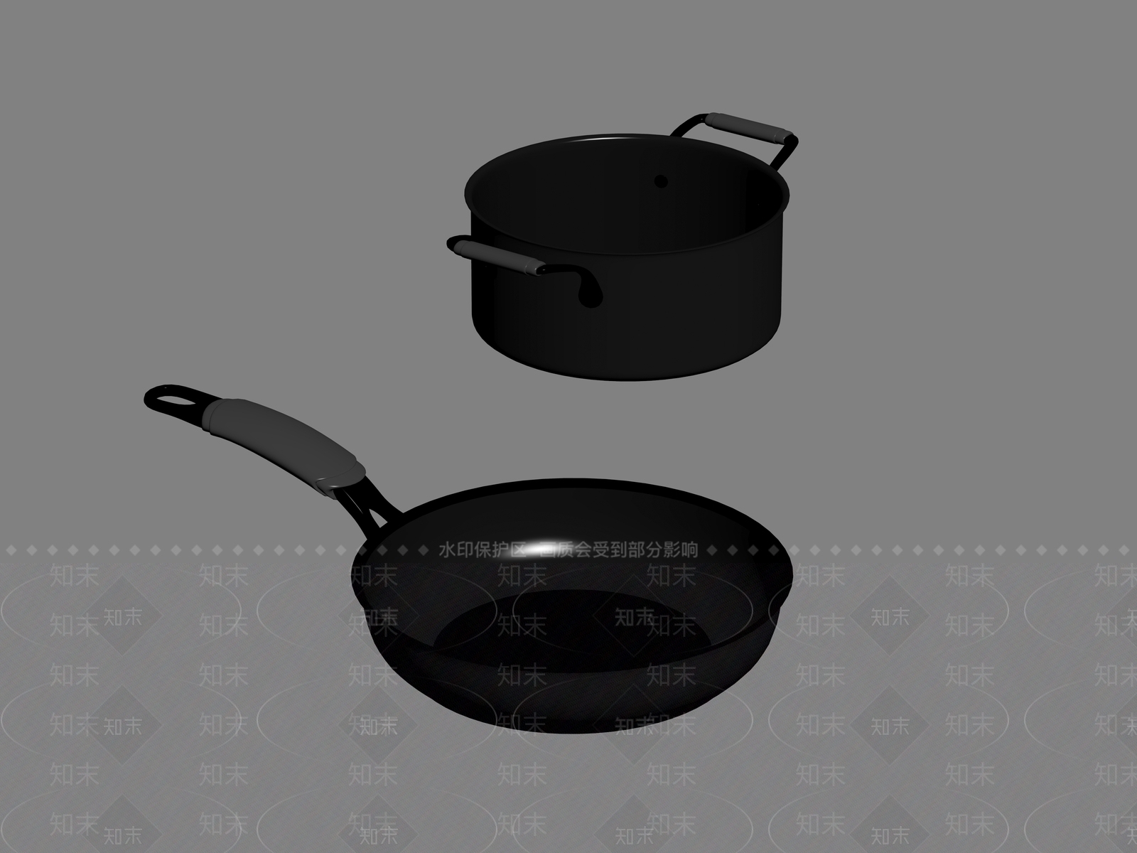 厨房用品组合SU模型下载【ID:1186448590】