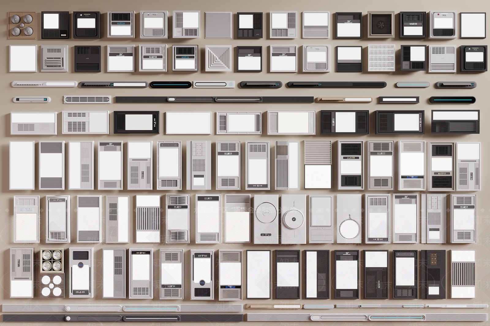 浴霸3D模型下载【ID:1186448922】