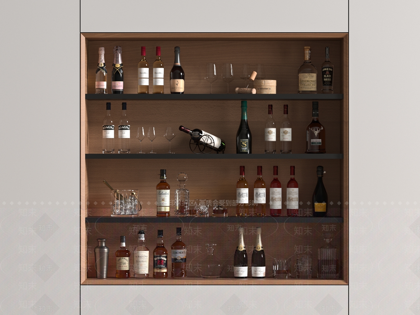 酒柜SU模型下载【ID:1186451739】