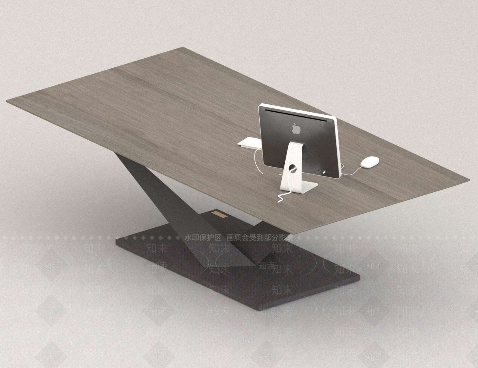 现代办公桌3D模型下载【ID:1186461126】
