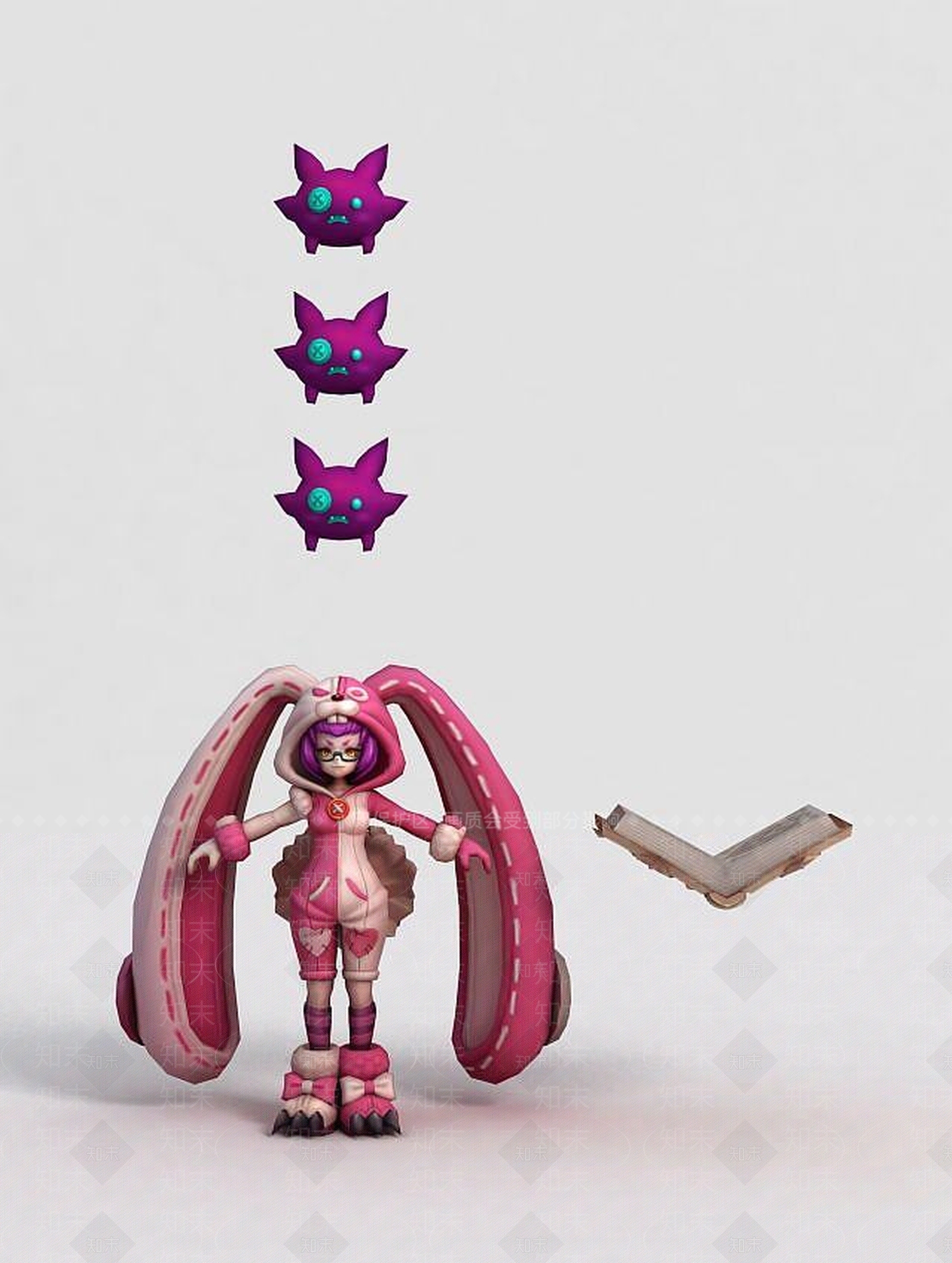 现代虚拟人物3D模型下载【ID:1187849003】