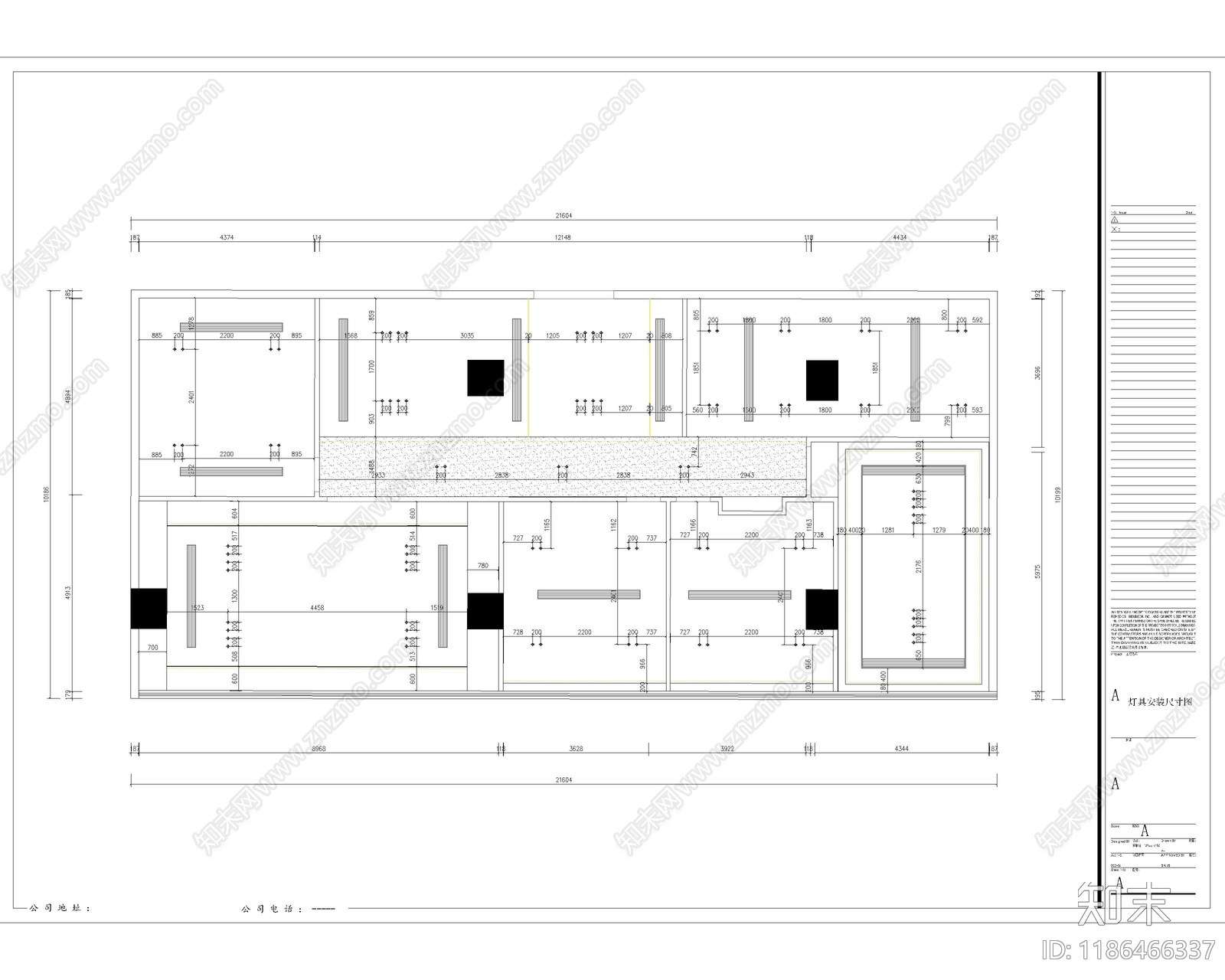 现代整体办公空间cad施工图下载【ID:1186466337】