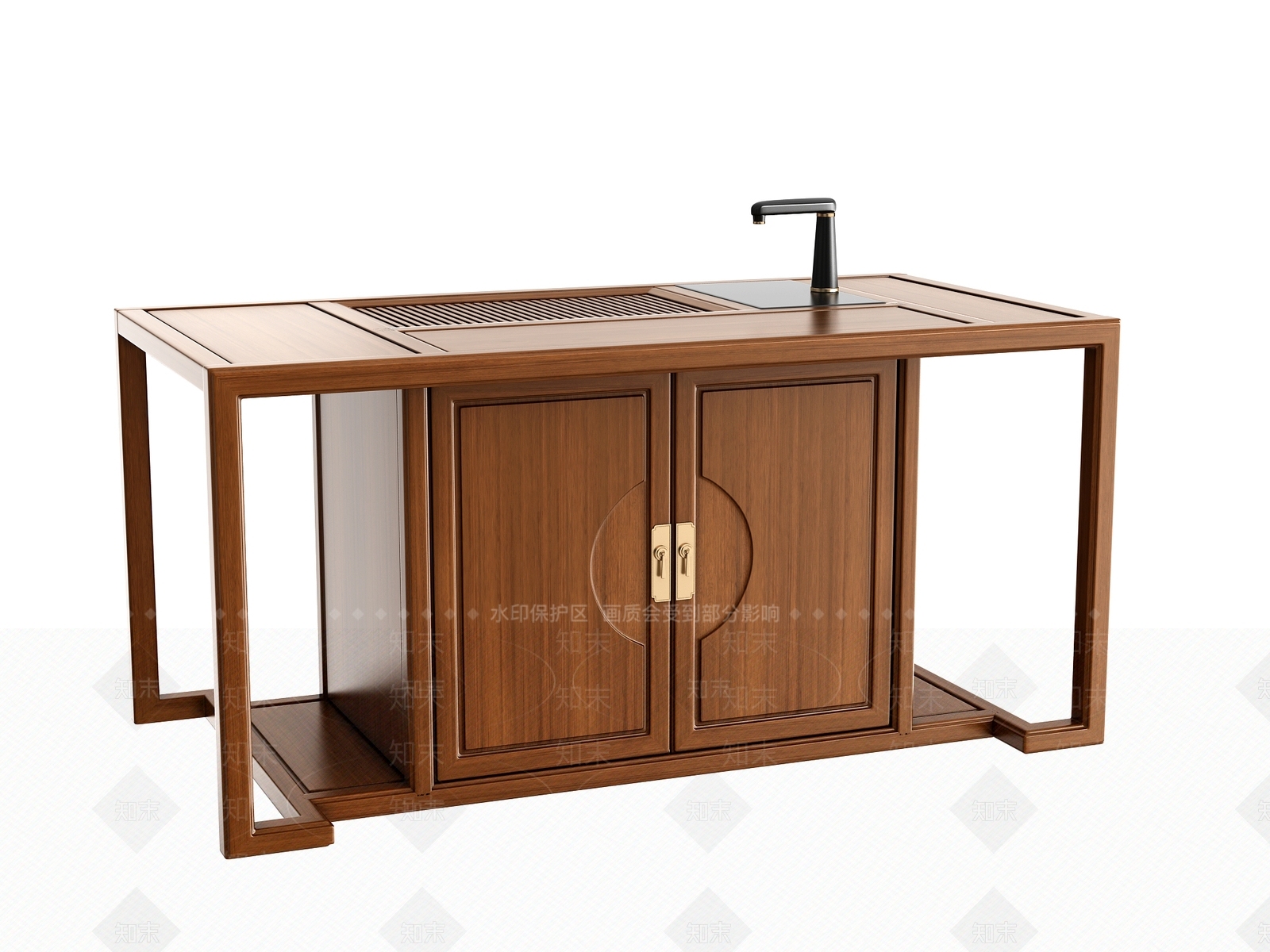 新中式其他桌子3D模型下载【ID:1186471259】