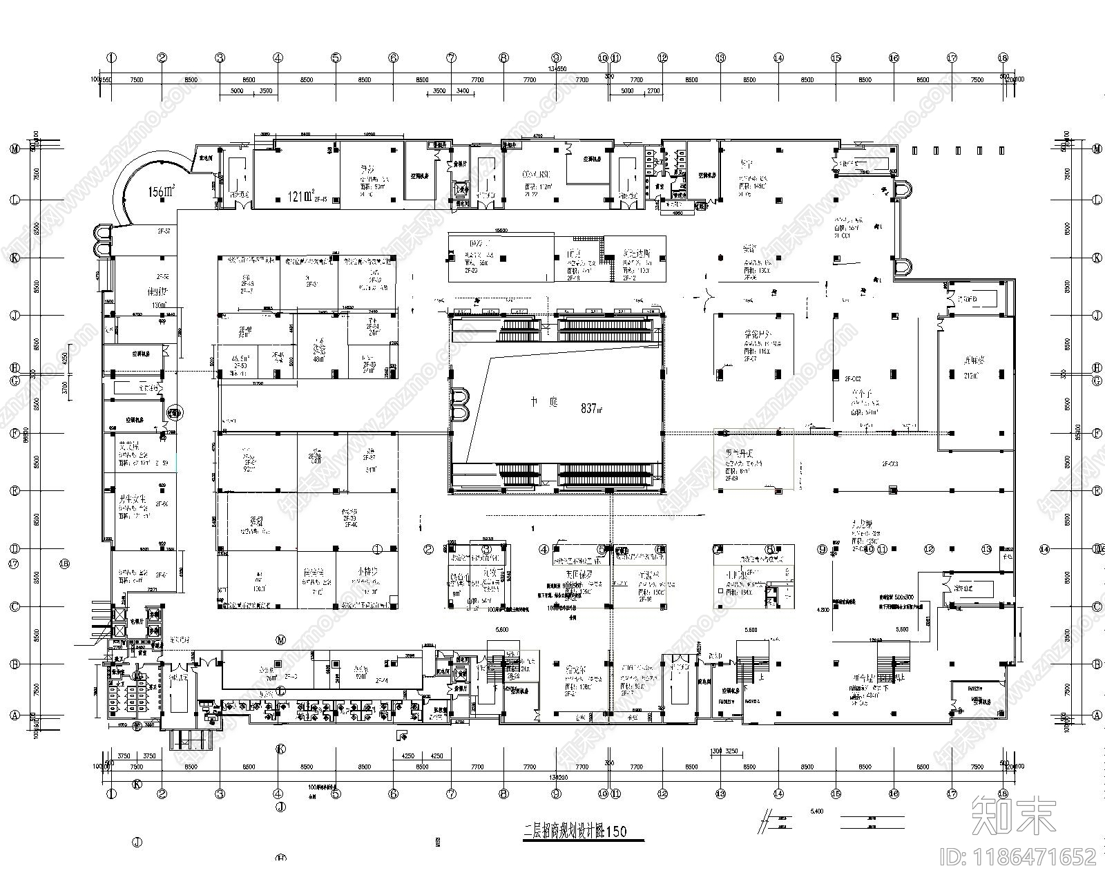 现代超市cad施工图下载【ID:1186471652】